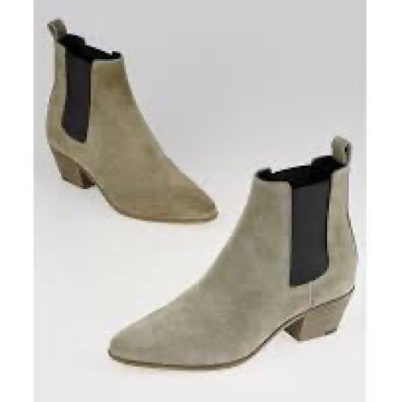 SAINT LAURENT Rare suede ankle Chelsea Boots 38 - Picture 4 of 9